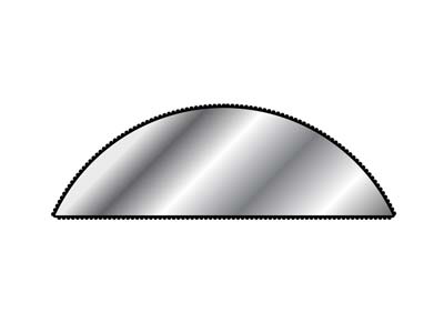 Nadelfeile Halbrund Nr. 2402, 160 MM G2, Vallorbe - Standard Bild - 4