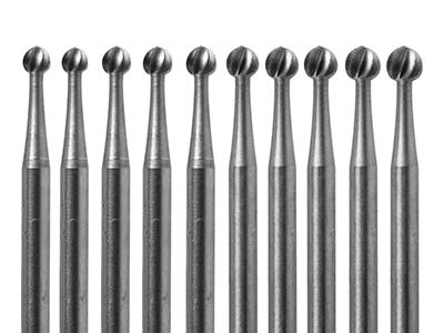 Satz Von 10 Kugelfräsern Nr. 1, Von2,70 Bis 4,20 Mm, Busch