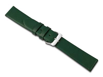 Uhrenarmband Aus Grünem Kalbsleder,20 MM