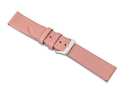 Uhrenarmband Aus Rosafarbenem Kalbsleder, 20 MM - Standard Bild - 1