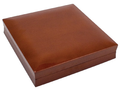 Halskettenschatulle, Mahagonifarbenes Holz - Standard Bild - 3