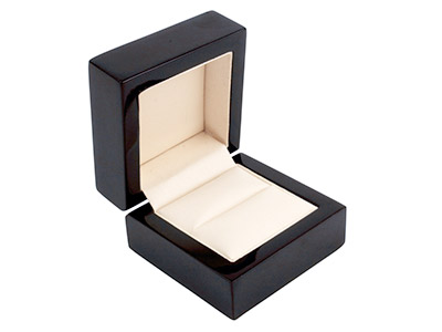 Ringschatulle, Schwarzes Holz - Standard Bild - 2