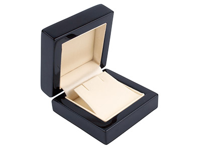 Ohrringschatulle, Schwarzes Holz - Standard Bild - 2