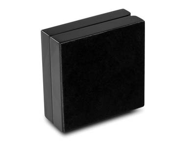 Etui Für Anhänger Oder Hängende Ohrringe, Schwarzes Holz - Standard Bild - 4