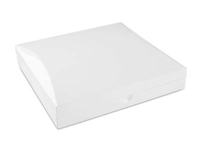 Schatulle Für Halskette, Holz Farbeweiß - Standard Bild - 2