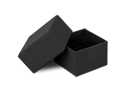 Ringschachtel, Schwarzes Material - Standard Bild - 1