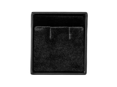 Schachtel Für Ohrringe, Schwarzes Gummi - Standard Bild - 4