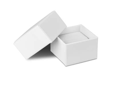 Ringschachtel, Weißes Gummi - Standard Bild - 1