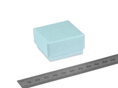 Ringbox, Aus Pastellblauem Karton - Standard Bild - 3