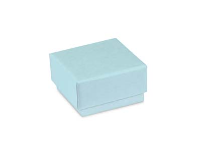 Ohrringbox, Aus Pastellblauem Karton - Standard Bild - 2