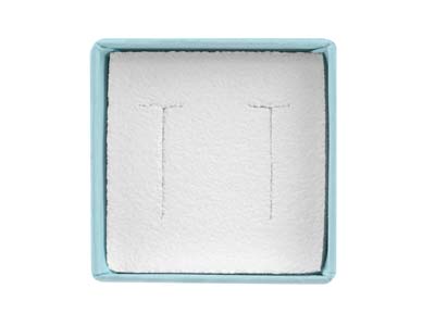 Ohrringbox, Aus Pastellblauem Karton - Standard Bild - 4