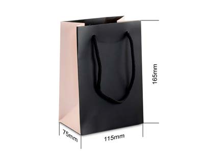 Black And Pink Gift Bag Small Pk 10 - Standard Bild - 3