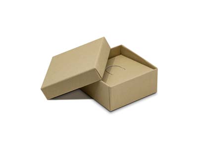 Ringschachtel, Recyceltes Kraftpapier - Standard Bild - 1