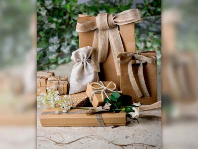 Kraft Recycled Paper Ring Box - Standard Bild - 5