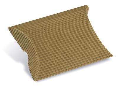 Verpackung Berlingot 9 X 2,5 Cm, Gewelltes Kraftpapier, Packung Zu 10 - Standard Bild - 1