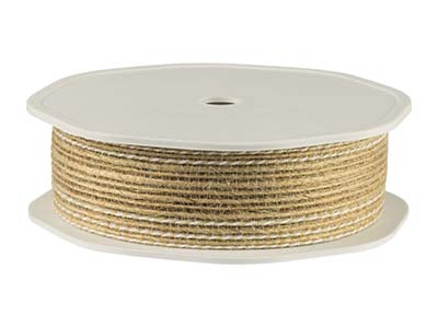 Jute Ribbon Natural 25mm X 10m - Standard Bild - 1