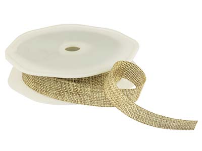 Jute Ribbon Natural 15mm X 10m - Standard Bild - 2