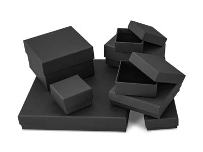 Universalschachtel Klein, Mattschwarzer Karton - Standard Bild - 5