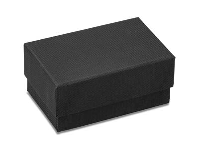 Mattschwarze Schachtel Für Manschettenknöpfe Aus Karton - Standard Bild - 2