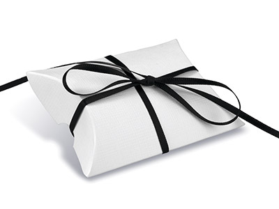 Verpackung Berlingot 7 X 7 X 2,5 Cm, Weißer Karton, 10er-pack - Standard Bild - 3