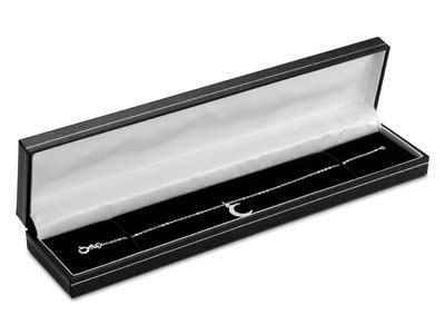 Black Leatherette Long B/let Box Silver Line - Standard Bild - 4