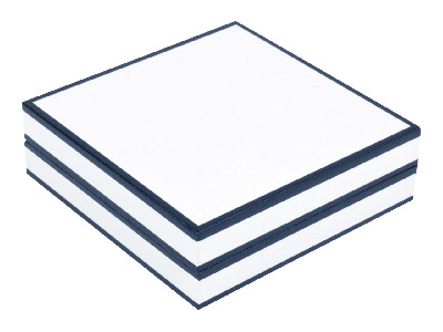 Weiß-schwarzer Glanzkarton, Universalschachtel - Standard Bild - 2