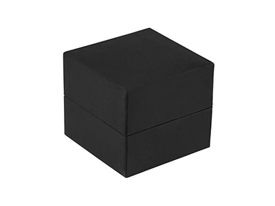 Black Soft Touch Earring Box - Standard Bild - 2