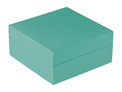 Schatulle Für Ein Starres Armband Oder Eine Uhr, Grünes Gummi-material - Standard Bild - 2