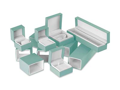 Green Soft Touch Watch/bangle Box - Standard Bild - 5