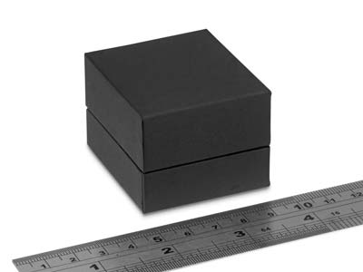 Black Soft Touch Ring Box - Standard Bild - 3