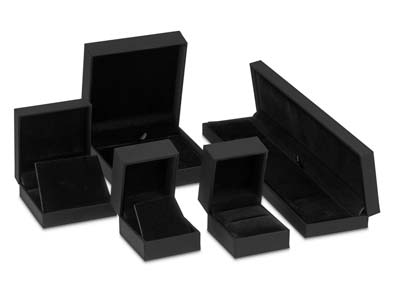 Black Soft Touch Ring Box - Standard Bild - 5
