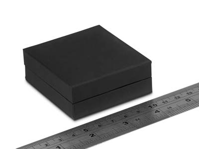 Black Soft Touch Pendant/drop E/ring Box - Standard Bild - 3