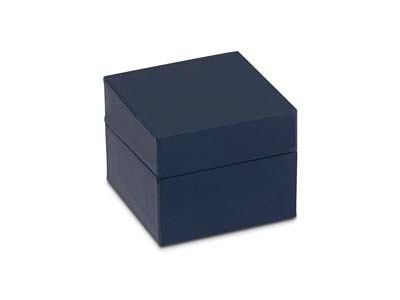 Premium Blue Soft Touch Ring Box - Standard Bild - 2