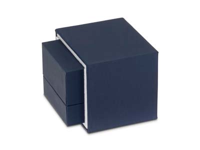 Premium Blue Soft Touch Ring Box - Standard Bild - 6