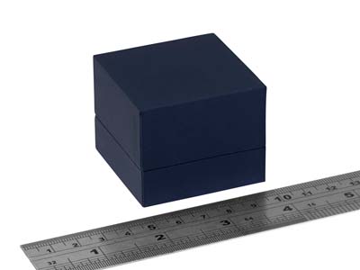Premium Blue Soft Touch E/ring Box - Standard Bild - 3