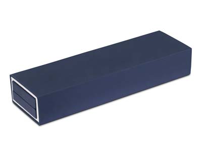 Premium Blue Soft Touch Bracelet Box - Standard Bild - 4