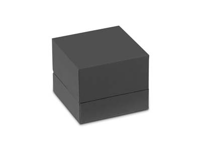 Premium Grey Soft Touch Ring Box - Standard Bild - 2