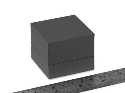 Premium Grey Soft Touch Ring Box - Standard Bild - 3