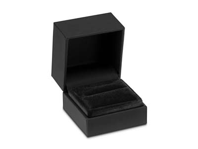 Premium Black Soft Touch Ring Box