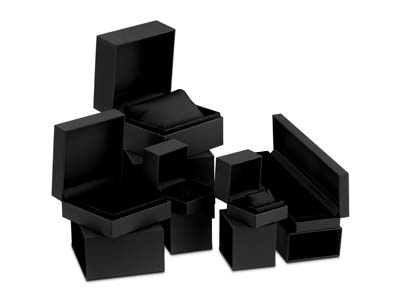 Ohrringschatulle Premium, Schwarzerkunststoff - Standard Bild - 8