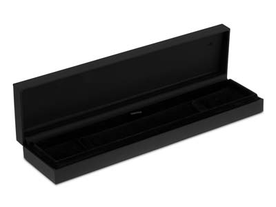 Schatulle Für Premium-armband, Schwarzer Gummi - Standard Bild - 1