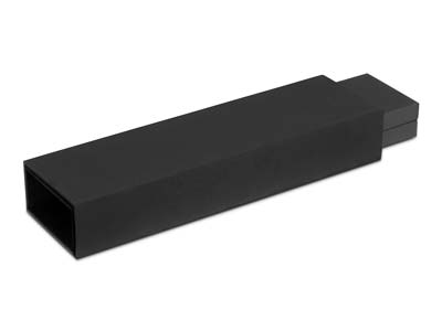 Schatulle Für Premium-armband, Schwarzer Gummi - Standard Bild - 5
