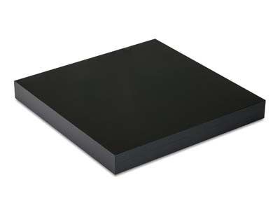 Kettenschachtel, Glattes Schwarzes Holzfaser - Standard Bild - 2