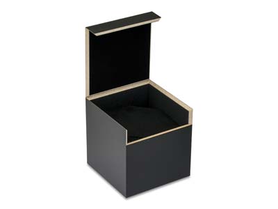 Schwarze Nahtlose Schachtel Für Einen Armreif/eine Uhr - Standard Bild - 1