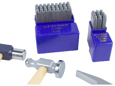 Set Aus Hammer, Klöppel Und Stempel - Standard Bild - 3