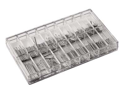 Sortiment Von Splintstifte Mit0,80 MM Durchmesser, 10 Bis 22 Mm, Schachtel Mit 540 Stück - Standard Bild - 2