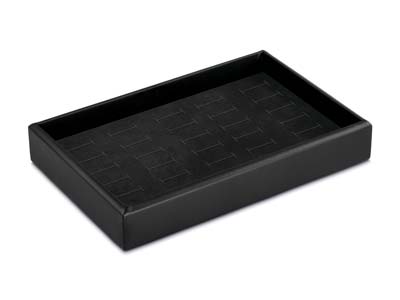 Schwarzes Tablett Für Ringe, Stapelbar