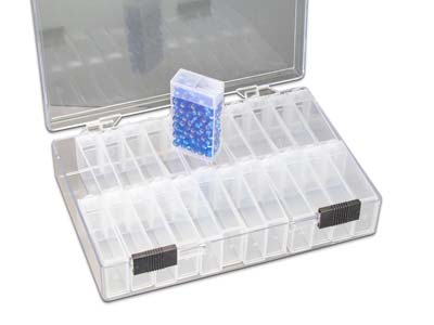 Beadsmith Keeper Flips Bead Box 24 Containers - Standard Bild - 5