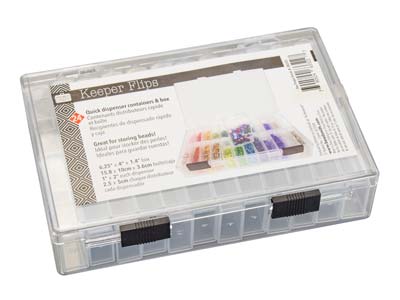 Beadsmith Keeper Flips Bead Box 24 Containers - Standard Bild - 8