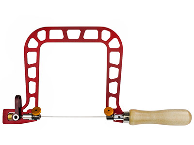 Bügelsäge Mit Federhebel Und Klemmefür Schwenkbare Klingen, Höhe 12,7 0 Cm, Knew Concepts - Standard Bild - 1